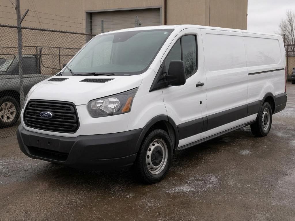 Clean commercial cargo van after exterior fleet washing